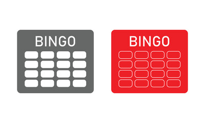 Bingo board icon. Lottery tickets sign. Lotto bingo cards symbol. flat style. Vector illustration. EPS 10 .