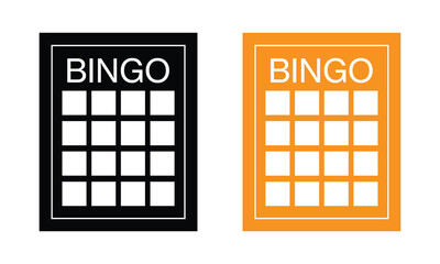 Bingo board icon. Lottery tickets sign. Lotto bingo cards symbol. flat style. Vector illustration. EPS 10 .
