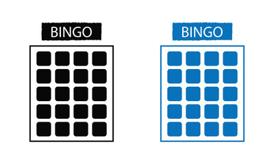 Bingo board icon. Lottery tickets sign. Lotto bingo cards symbol. flat style. Vector illustration. EPS 10 .