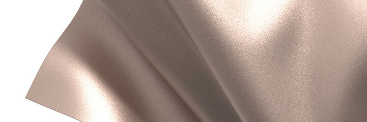 Glamourous Ripples: Abstract 3D Gold Cloth Illustration with Mesmerizing Waves