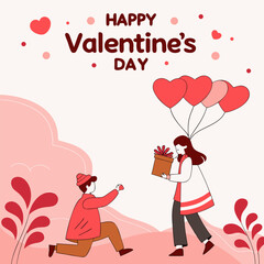 Happy Valentine's Day Social Media New Design