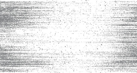 Obraz premium Grey horizontal distressed texture with scattered dots and lines on white background grunge