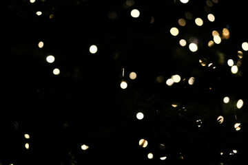 A black background with many small lights scattered around © jr-art