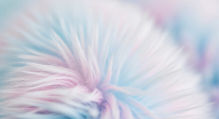 ピンクとブルーが溶け合う幻想的な羽毛テクスチャ｜やさしく広がる抽象背景
