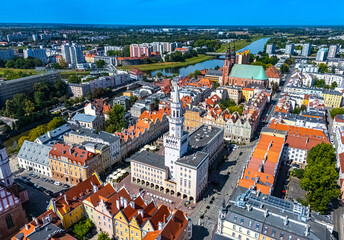 Obraz premium View of Opole old town in Opole Voivodeship, Poland