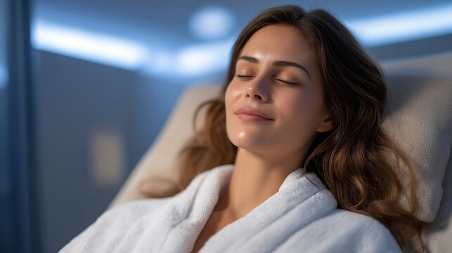 The pressotherapy treatment occurs in a serene environment, where clients lie back and allow the specialized apparatus to gently compress and release, aiding in toxin elimination and skin texture