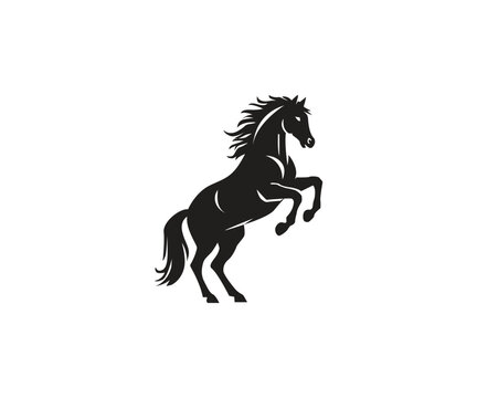 horse silhouette vector