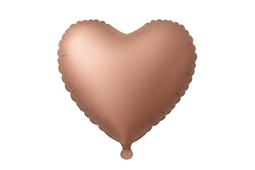 Rose gold heart-shaped helium foil balloon
