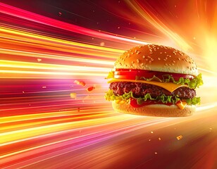 fast food background