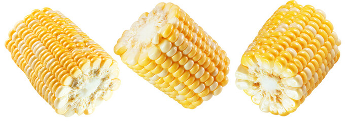 Corn isolated on white background with clipping path