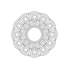 mandala ornament vector icon design