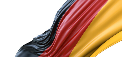 Germany Flag. Flag of Germany. Waving Germany Flags. 3D Realistic Background