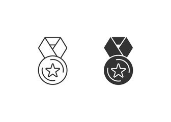 Medal  Icon Set Multiple Style Collection