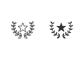 Award Icon Set Multiple Style Collection