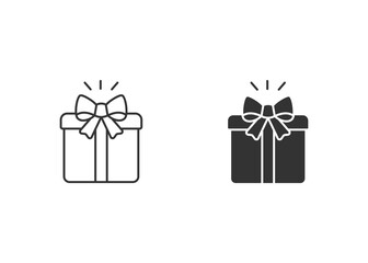 Gift Icon Set Multiple Style Collection