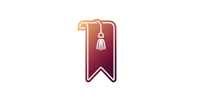 Neon sign with a pendant light isolated on transparent background