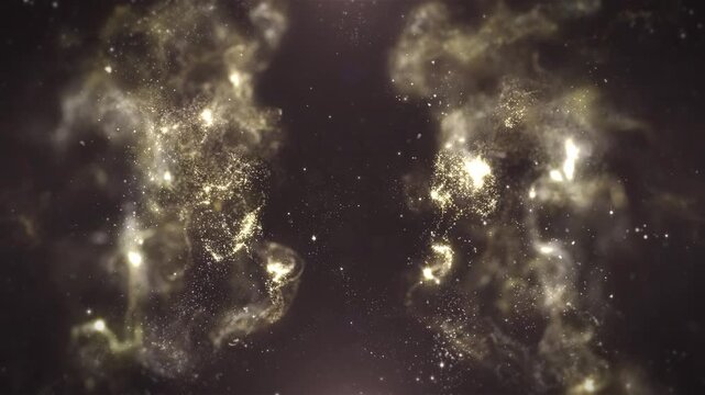 Cinematic Luxury Gold Fluid Particles Openers for Socials, Movies, Awards and Titles. Copy Space.Set of 5.