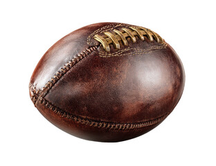 Vintage brown leather football