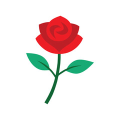 rose love symbol vector art