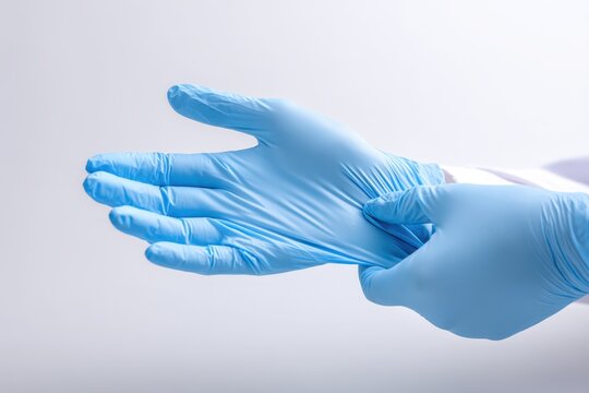 Precise glove donning in a clinical setting for sterile procedure