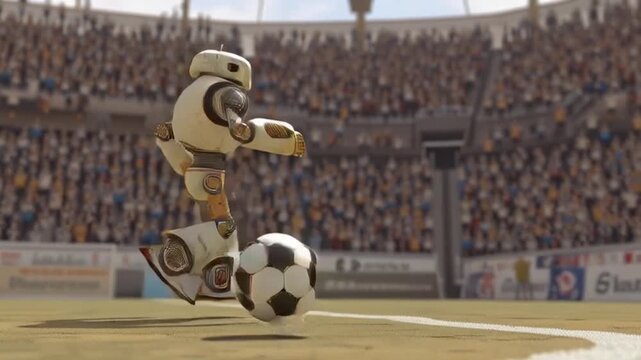 Roboter spielen Fussball