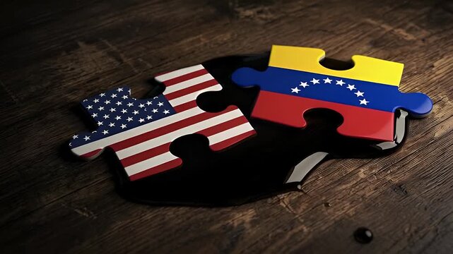 National flags puzzle pieces connecting