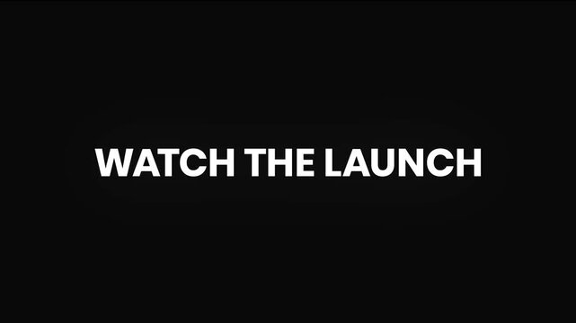 Watch The Launch Distorted Glitch Text Animation 4K for Product Reveals and Live Launch Events