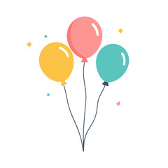 Kolorowe balony ilustracja