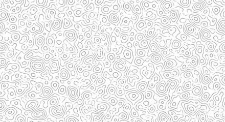 Abstract Topographic Contour Line Pattern Vector Background