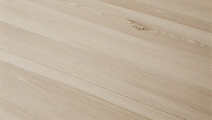 Fototapeta premium Close up angled view of pale, light brown wooden floor with knot detail
