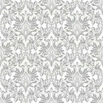 Damask modern seamless pattern element. Vintage classical old fashioned damask ornament, seamless texture for wallpapers, textile.