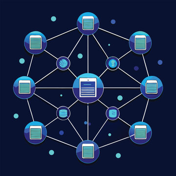 Website internal linking map illustration showing interconnected web pages and content structure for SEO optimization.