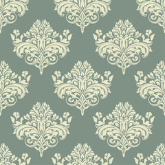 Fototapeta premium Floral pattern with paisley and flower motifs. damask modern style pattern , Design for fashion