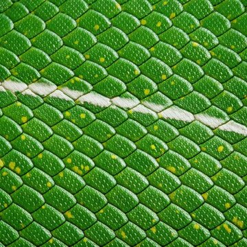 Green Tree Python Skin Scales Seamless Pattern. Python skin texture isolated. Close-up green tree python scales. Reptile skin python pattern texture. Detailed python skin close-up. Exotic reptile.