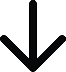 vector illustration of a silhouette of an arrow