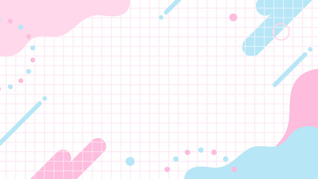 春のSALEやキャンペーン　ポップなバナー背景　16:9