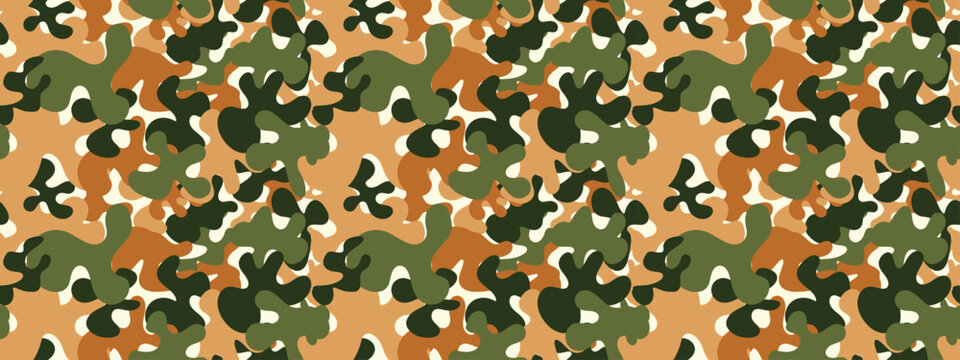 Military camouflage pattern with ocp texture background camo design