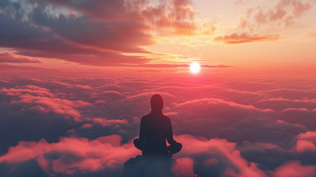 Mindfulness Meditation Abstract Soft Background Copy Space