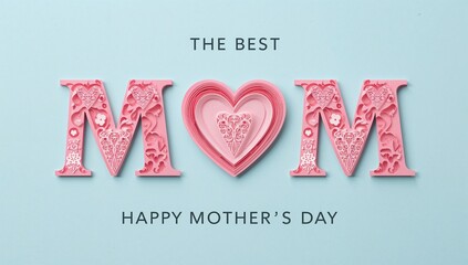 A decorative mom message for a happy mother s day celebration