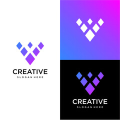 Obraz premium v technology 2.eps