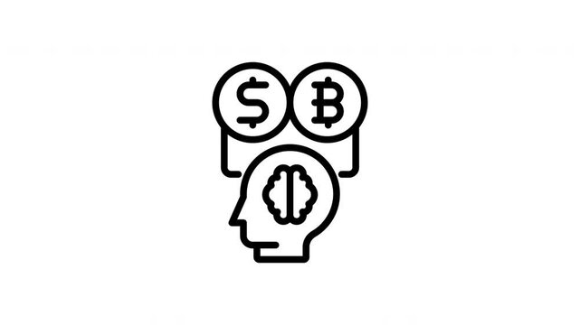 business thinking animation icon
