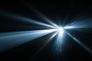 Abstract light burst radiating outwards