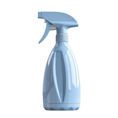 Cleaning spray bottle on a transparent background