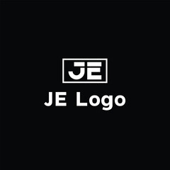 Obraz premium JE letter logo icon design. Classic style luxury design
