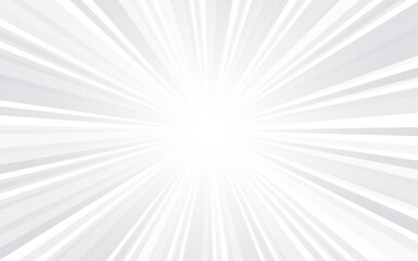 Fototapeta premium Sunlight retro narrow vertical background. White and gray color burst background.
