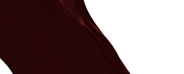 Rich burgundy fabric texture with soft folds and elegant lines against white space. Perfect for...