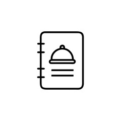 Fototapeta premium Vector illustration of a restaurant cloche dish icon on a metallic internet button for a kitchen service menu design