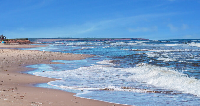Cavendish Beach,  located in the Prince Edward Island National Park, PEI, Canada.