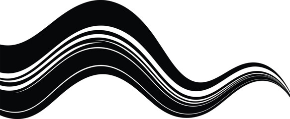 Abstract flowing wave lines illustration representing motion, rhythm, sound energy, modern minimal design, and dynamic visual background