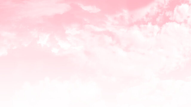 Sky cloud pink love sweet love color tone for wedding card background. 